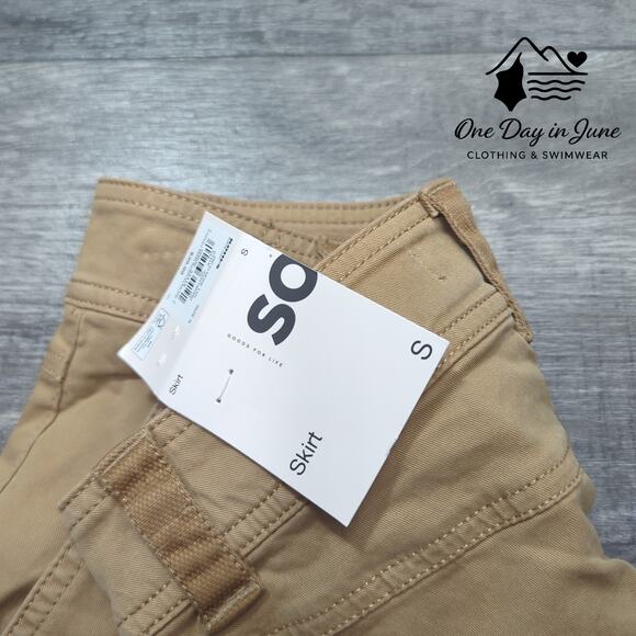 SO Cargo Style Denim Maxi Skirt Size S - Picture 2 of 5